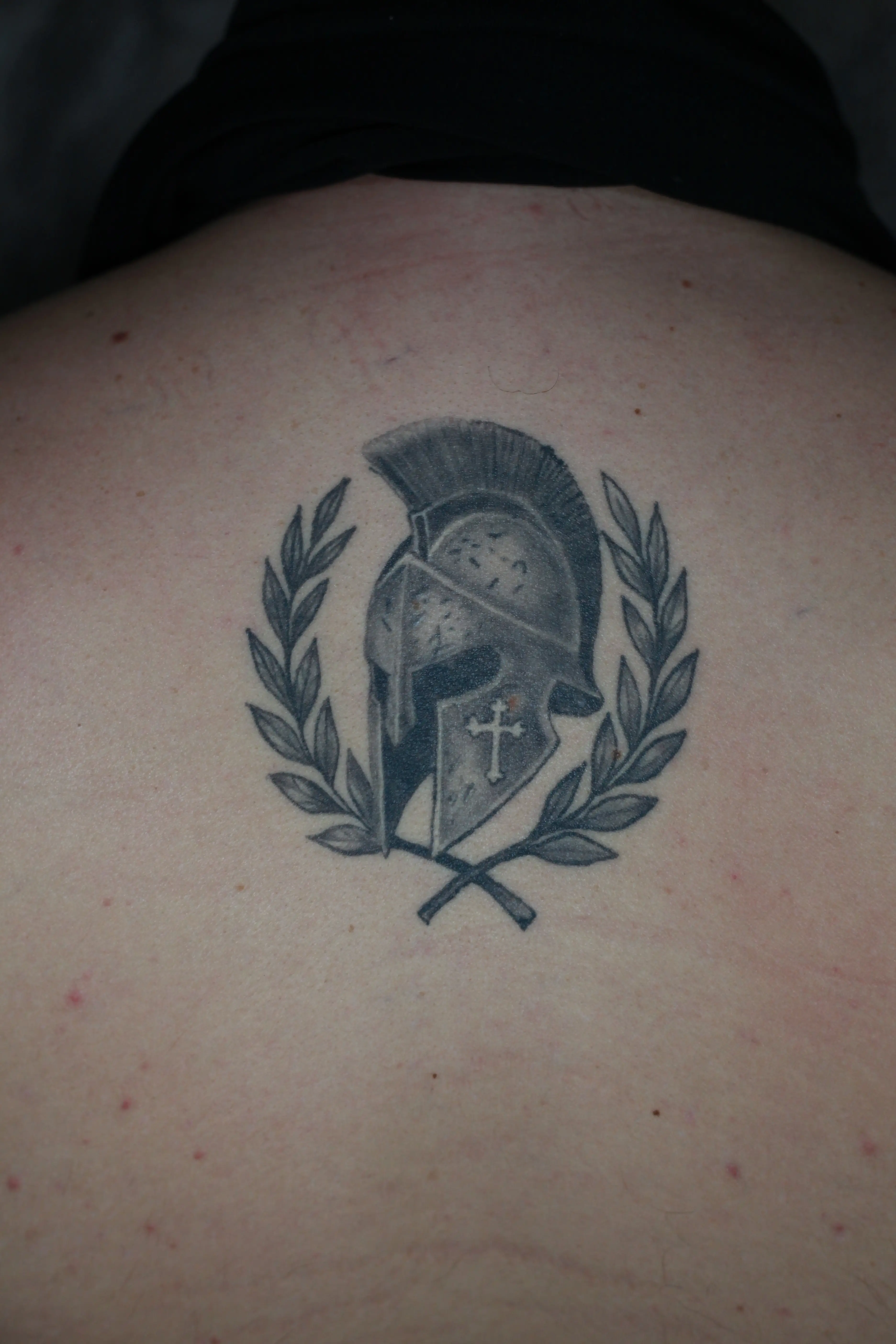 Black and grey šlem - detalj tetovaže 2